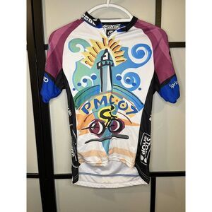 Pan Mass Challenge PMC 2007 Cycling Racing Jersey 1/2 Zip Club Women's Medium